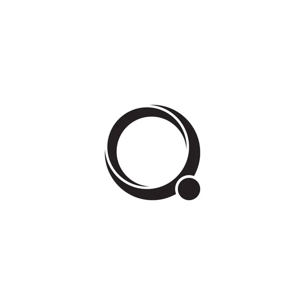 Concepto Diseño Logotipo Letra Anillo — Archivo Imágenes Vectoriales