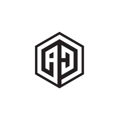 Bir D altıgen harfli logo tasarımı kavramı