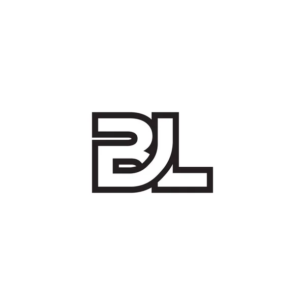 Linie Litera Logo Wektor Projektu — Wektor stockowy