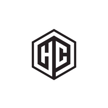 H C altıgen harfli logo tasarımı kavramı