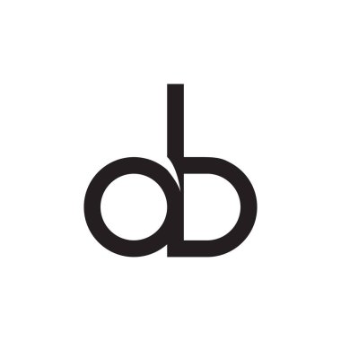 O B simge tasarım vektörü 