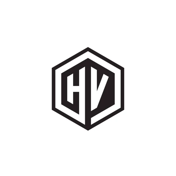 Hexagon Bokstav Logotyp Design Koncept — Stock vektor