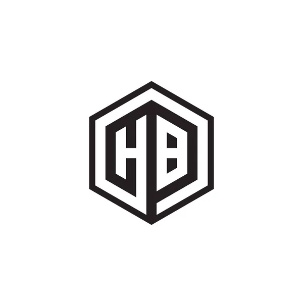 Hexagon Bokstav Logotyp Design Koncept — Stock vektor