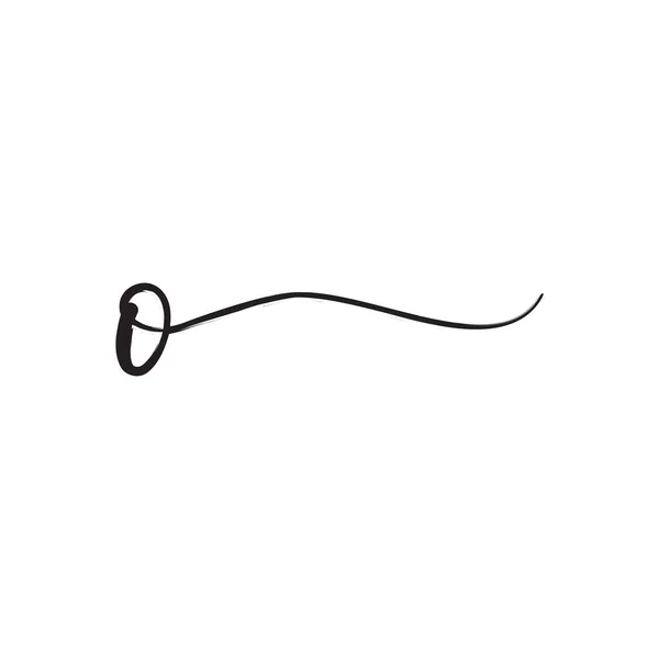 Handtekening Logo Ontwerp Concept — Stockvector