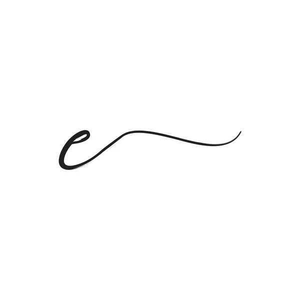 Signature Lettre Logo Conception Concept — Image vectorielle