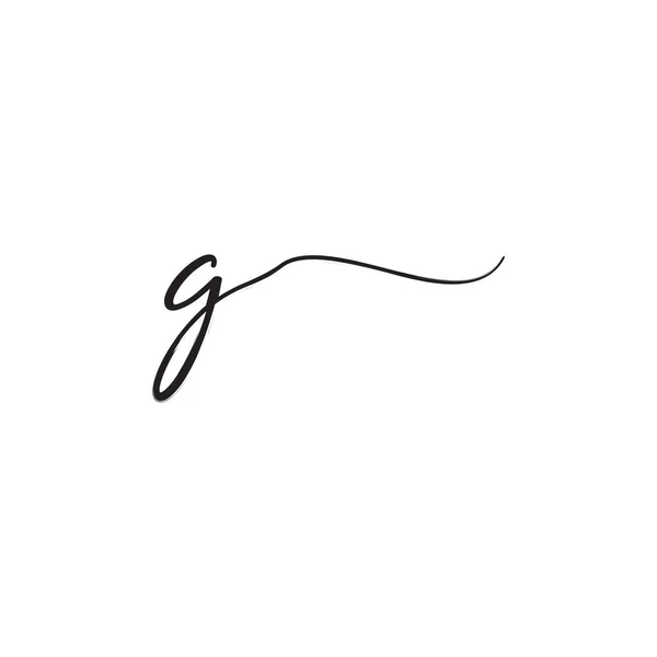 G签名字母标志设计概念 — 图库矢量图片