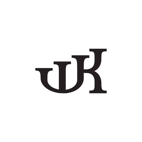 Serif Letra Logotipo Design Vector — Vetor de Stock