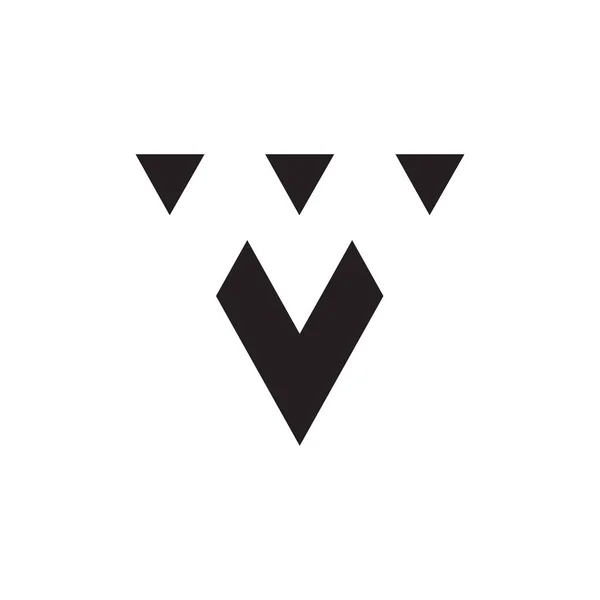 Концепція Дизайну Логотипу Triagle Негативного Простору — стоковий вектор