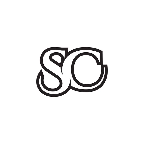 Лінії Серії Літер Вектор Дизайну Логотипу — стоковий вектор
