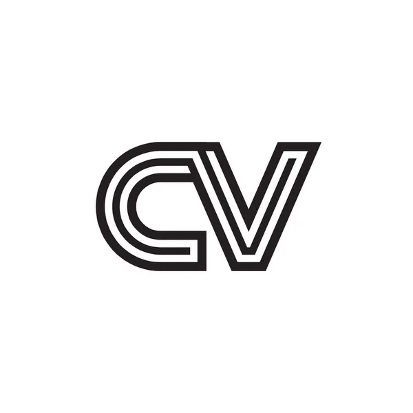 Vector Diseño Logotipo Líneas — Vector de stock