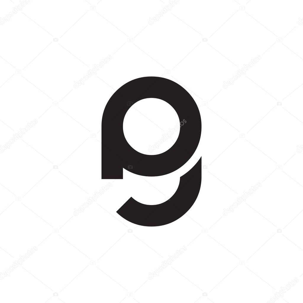 P G icon logo design vector