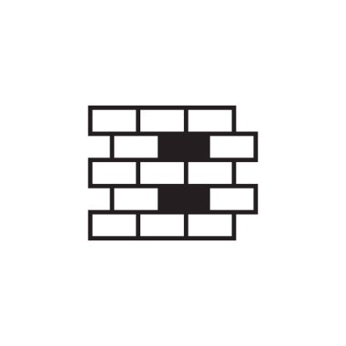 B tuğlası harf çizgileri logo tasarımı kavramı