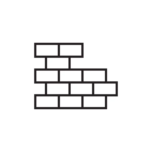 Строчная Строка Буква Brick Design Vector — стоковый вектор