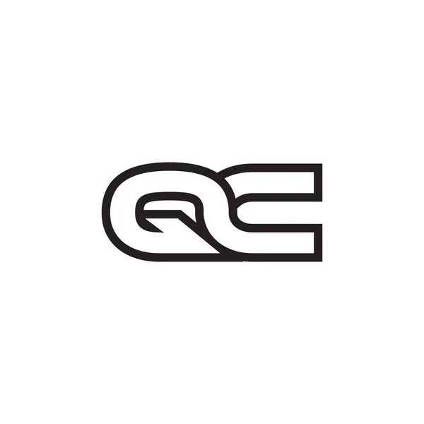 Linia Literowa Wektor Projektowania Logo — Wektor stockowy