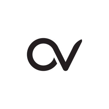 O V harfi logo tasarım vektörü
