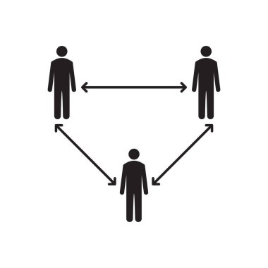 Sosyal mesafeler. İnsanlar konsept mesafesi. Covid-19 koruyucu. Yeni normal bir hayat. vektör illüstrasyonu.
