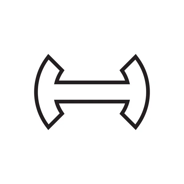 Anfangsbuchstaben Linien Design Vektor — Stockvektor