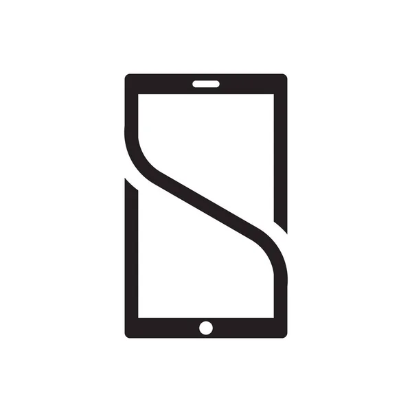 Moderne Telefoon Letter Logo Ontwerp Concept — Stockvector
