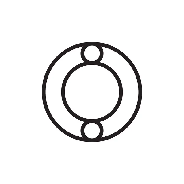 Lijnen Moderne Letter Logo Ontwerp Vector — Stockvector