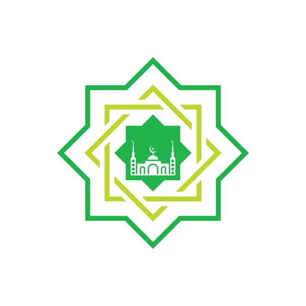 Ornamento Vetor Design Ícone Islâmico — Vetor de Stock