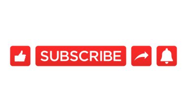 Simge düğmesini abone, paylaşım, çan bildirimi gibi ayarlayın. Tasarım vektörü illüstrasyonuName.
