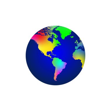 planet earth colorful design vector illustration.	