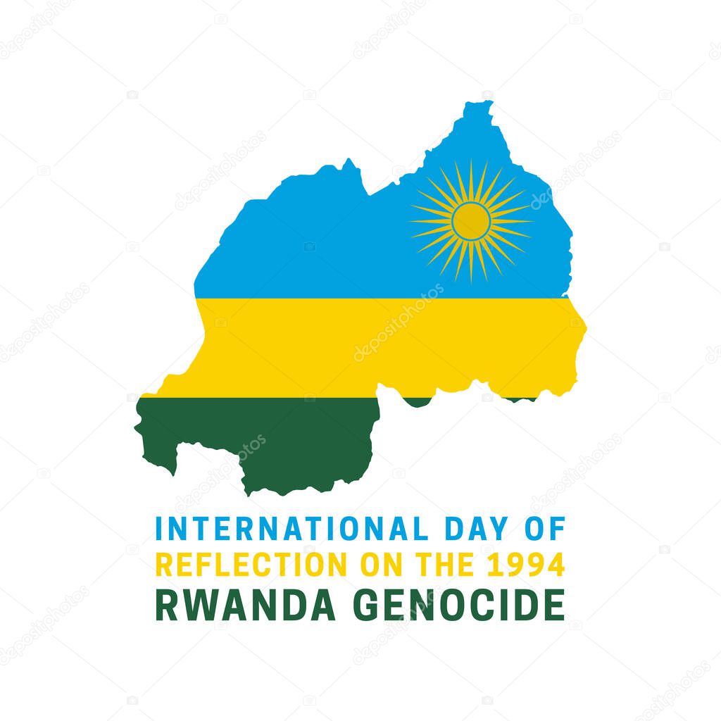 Rwanda Genocide. International Day. design template.	