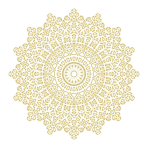 Motif Mandala Ornements Décoratifs Conception Illustration Vectorielle — Image vectorielle