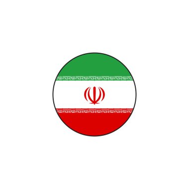 daire bayrak tasarımı vektör illüstrasyonu