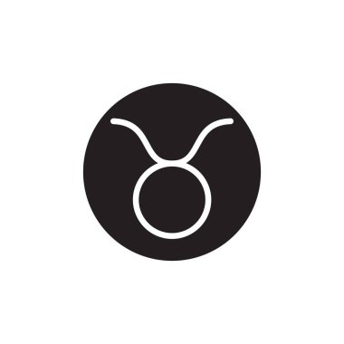 Taurus simgesi dairesi burç burcu tasarım vektörü