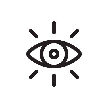 vizyon simgesi tasarımı vektör çizimi