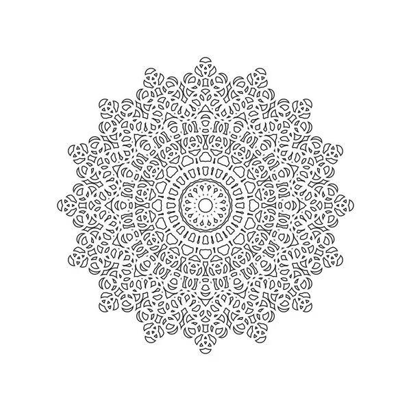 Ornement Mandala Design Vectoriel Illustration — Image vectorielle
