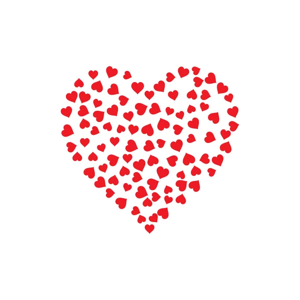 Heart Fall Shape Love Design Vector Illustration — Stock Vector