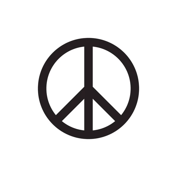 Frieden Symbol Design Vektor Illustration — Stockvektor