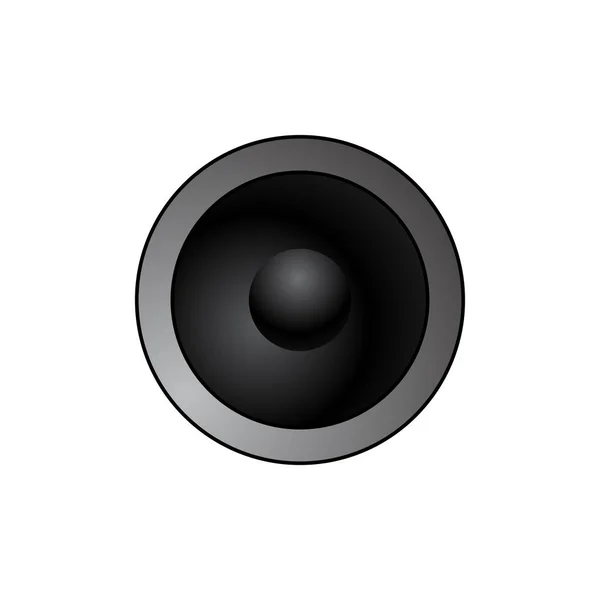 Circle Speaker Design Vector Illustration — Stock Vector
