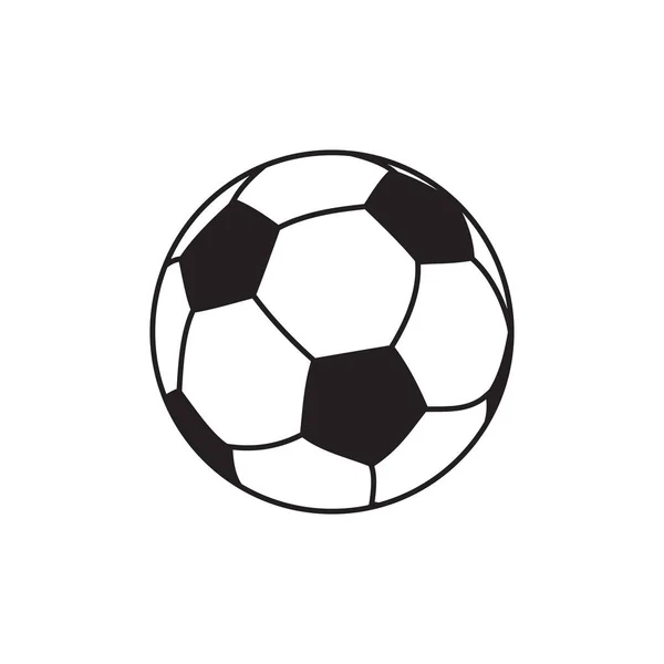 Bola Futebol Ícone Símbolo Design Vetor — Vetor de Stock