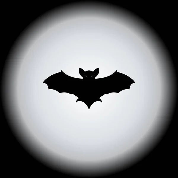 Bat Moon Design Vector Illustration — Stock Vector