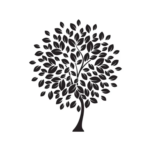 白い背景に孤立した木のデザインベクトル — ストックベクタ