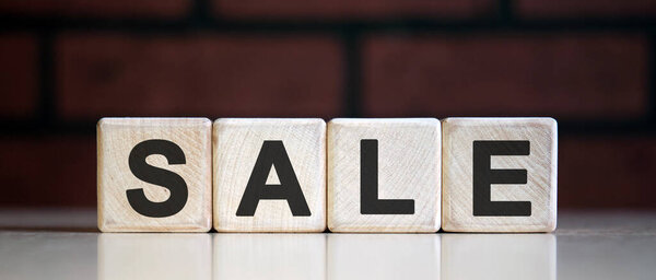 Концепция продажи с использованием деревянного блока, бизнес-концепция
.