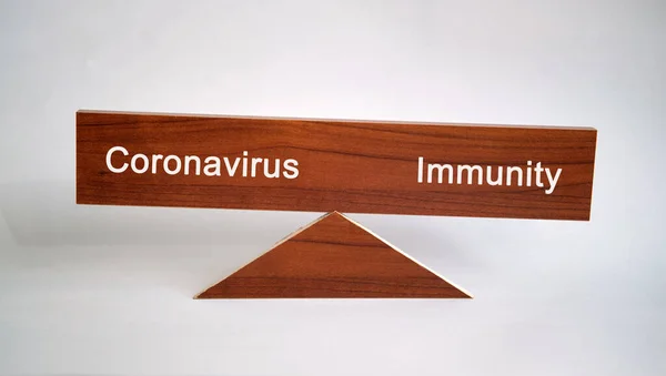 Vittoria Dell Immunita Sul Coronavirus Concetto Medico — Foto Stock