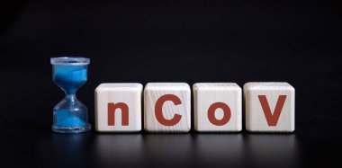 Ncov konsepti. Kum saati. Salgın bir zaman meselesi.