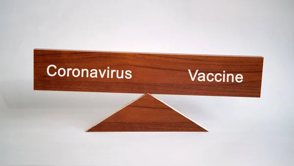 Vittoria Del Vaccino Sul Coronavirus Concetto Medico — Foto Stock