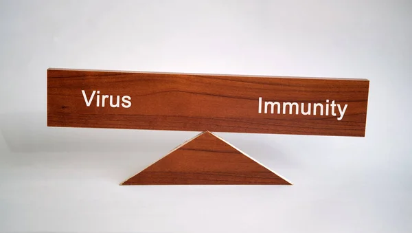 Vittoria Dell Immunità Contro Virus Concetto Medico — Foto Stock