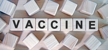 VACCINE - metin tahta küpleri ve etrafında bir sürü küp