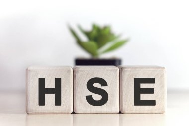 Sağlık Sağlığı Güvenliği Ortamı: Ahşap küplere kısaltma ve arka plandaki saksıda çiçek