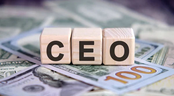 CEO - Executive General Director. concept on cubes and dollars