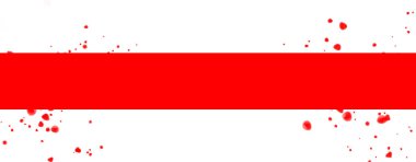 Beyaz Rusya bayrağı, bağımsızlık ve özgürlüğün sembolü olan beyaz ve kırmızıdır. Halk savaşa ve kana karşıdır..