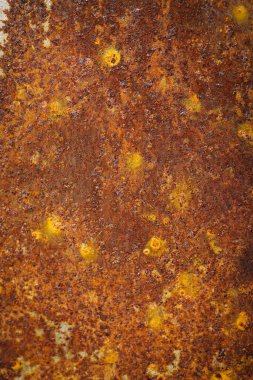 Çinko üzerindeki pasın yakın çekimi