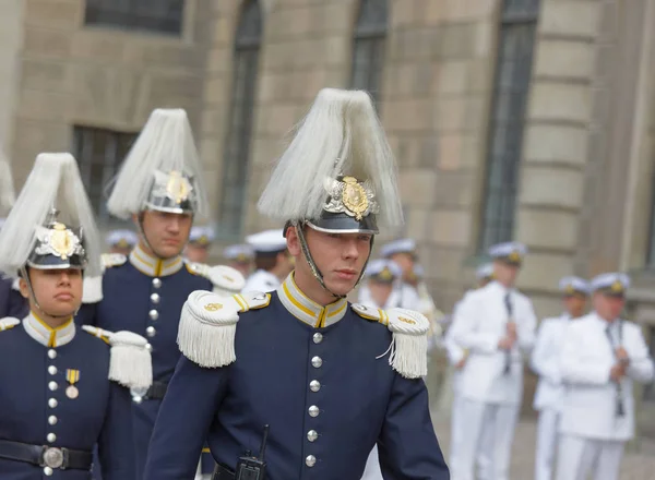 Stockholm Sveç Haziran 2018 Sveç Kraliyet Kalesi Nin Dışında Sveç — Stok fotoğraf