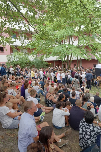 Stockholm Suecia Ago 2018 Ceremonia Para Rendir Homenaje Niño Años — Foto de Stock